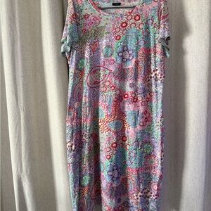 TALBOTS -  Paisley Print Dress